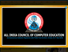 Tablet Screenshot of aicce.co.in